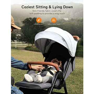 Besrey Self-Folding Lightweight Baby Stroller for Travel