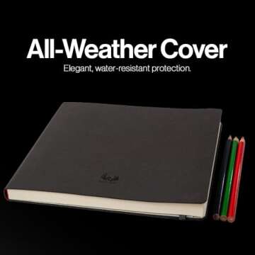 Square-Shaped Sketchbook 8.3 inches for Artists - Leda Art Supply