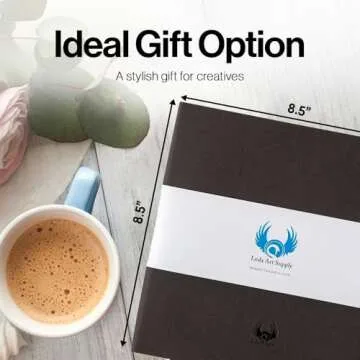 Square-Shaped Sketchbook for Ink, Watercolor, and Pencil