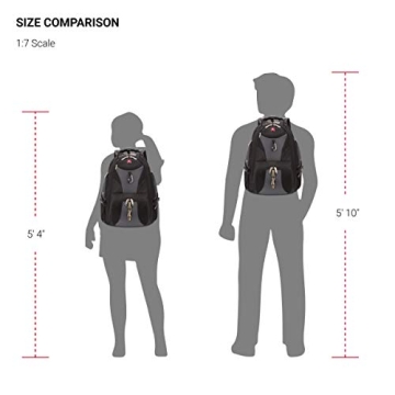 SwissGear 1900 Scansmart TSA 17 Laptop Backpack, Grey/Black, 19-Inch