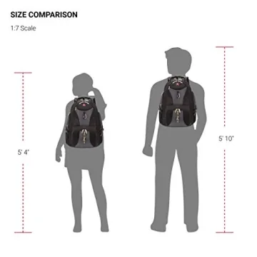 SwissGear 1900 Scansmart TSA 17 Laptop Backpack, Grey/Black, 19-Inch