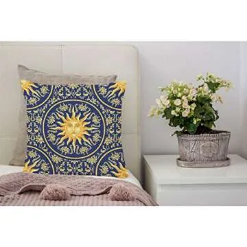 VERSUSWOLF Vintage Celestial Decorative Pillow Covers 18x18