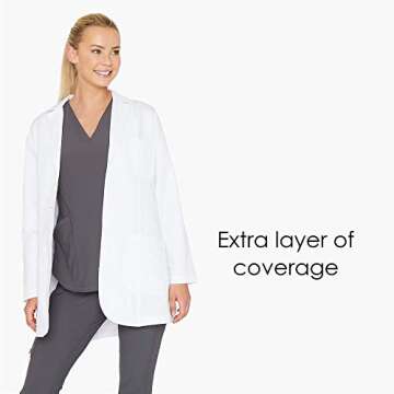Stylish Grey's Anatomy Women's Lab Coat with Pockets