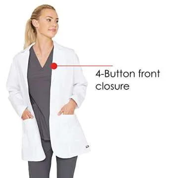 Stylish Grey's Anatomy Women's Lab Coat with Pockets