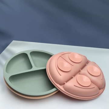Eascrozn Suction Plates for Baby - 3 Pack, BPA Free