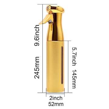 ZIBARBER Misting Bottle - Continuous Fine Mist Spray