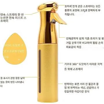 ZIBARBER Misting Bottle - Continuous Fine Mist Spray