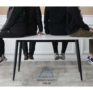 MAIKAILUN Modern Desk Frame 28" Industrial Metal Table Legs with Suction Cups,Desk Base for Marble, Glass,Wood Top, Set of 4 Black Furniture Legs for Home,Kitchen,DIY Desk