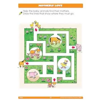 Engaging School Zone Mazes Workbook for Ages 3-5