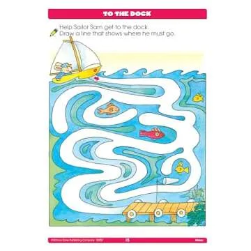 Engaging School Zone Mazes Workbook for Ages 3-5