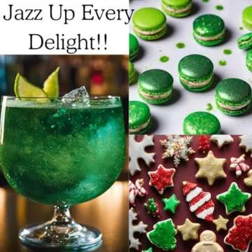 BULK-(10g) Green Edible Glitter for Drinks,Green Sprinkles for Cake Decorating, Cocktails, Green Luster Dust Edible Glitter for Cakes, Edible Cake Decorations 100% Food Safe, Vegan, Gluten Free.