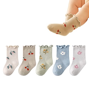 Stylish Baby Girls Ruffle Socks for Toddlers