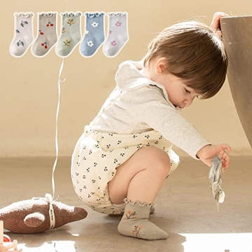 Stylish Baby Girls Ruffle Socks for Toddlers