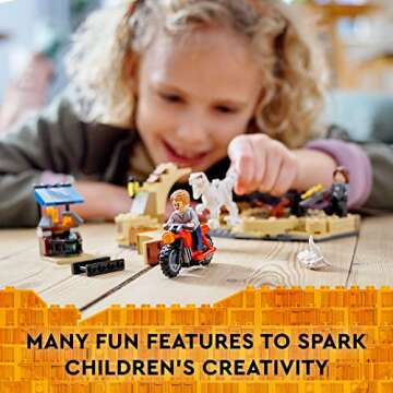 LEGO Jurassic World Atrociraptor Bike Chase Set 76945