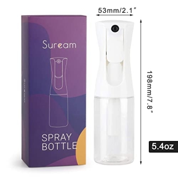 Suream 5.4oz Fine Mist Salon Spray Bottle for Hair