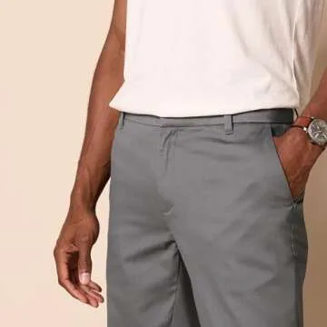 Amazon Essentials Men's Slim-Fit Wrinkle-Resistant Flat-Front Stretch Chino Pant, Charcoal, 32W x 30L