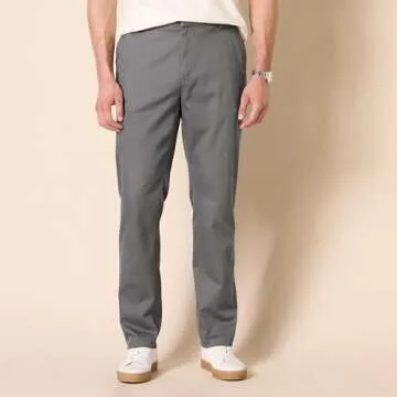 Amazon Essentials Men's Slim-Fit Wrinkle-Resistant Flat-Front Stretch Chino Pant, Charcoal, 32W x 30L