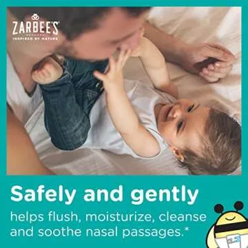 Zarbee's Baby Nasal Saline Spray, Soothing Sterile Mist with Aloe, Newborns & Up, Cleansing Nose Relief, 3Fl Oz (Pack of 2)