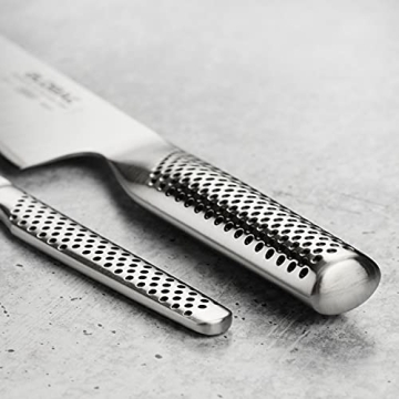 Global 8" Chef's Knife & Paring Knife Set for Culinary Excellence