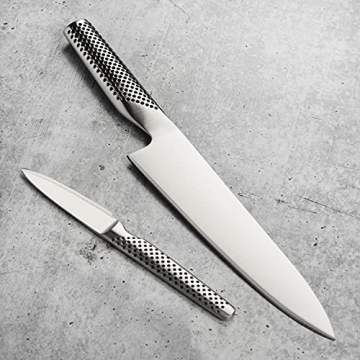 Global 8" Chef's Knife & Paring Knife Set for Culinary Excellence