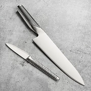 Global 8" Chef's Knife & Paring Knife Set for Culinary Excellence