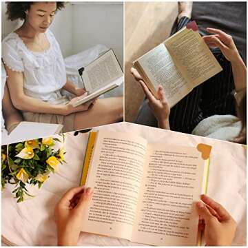 Leather Heart Bookmarks - 6 Handmade Cute Book Accessories