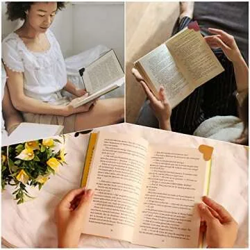 Leather Heart Bookmarks - 6 Handmade Cute Book Accessories