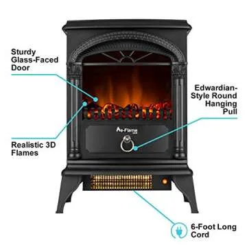 Charming Electric Fireplace Heater for Cozy Warmth Home