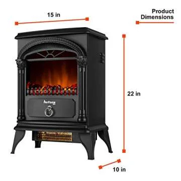 Charming Electric Fireplace Heater for Cozy Warmth Home