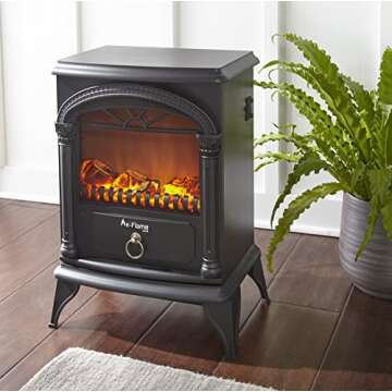 Charming Electric Fireplace Heater for Cozy Warmth Home