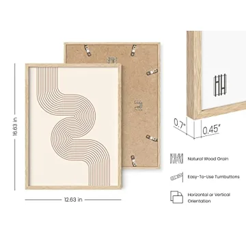 Haus and Hues Mid Century Modern Boho Wall Art 12x16