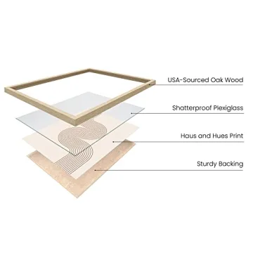 Haus and Hues Mid Century Modern Boho Wall Art 12x16