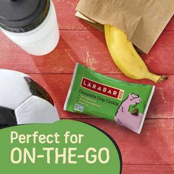 Larabar Kids, Bakes Chocolate Chip Cookie, Gluten Free Snack Bars, 6 Ct, 5.76 oz (Pack of 8)
