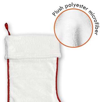 NAZENTI Papillon Stocking, Dog Stocking, Christmas Dog Gifts, Custom Christmas Stockings, Dog Christmas Stocking, Christmas Stocking for Dog, Personalized Xmas Hanging Stockings