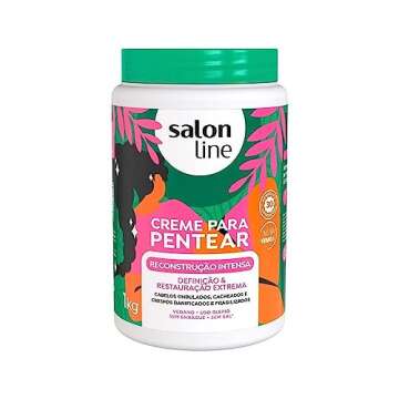 Salon Line - Linha Creme para Pentear - Reconstrucao Intensa 1000 Gr - (Combing Cream - Intense Reconstruction Net 35.27 Oz)