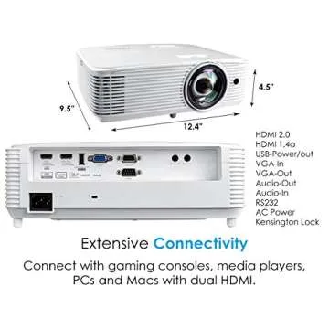 Optoma GT1080HDR Gaming Projector for 4K and HDR