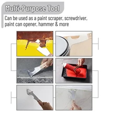 Bates 5-in-1 Professional Paint Scraper Tool - Versatile & Durable