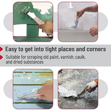 Bates 5-in-1 Professional Paint Scraper Tool - Versatile & Durable