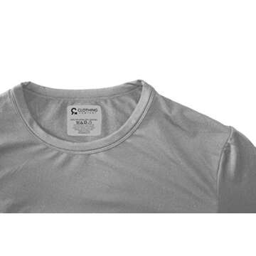 9M Men's Ultra Soft Thermal Underwear Base Layer Long Johns Set with Fleece Lined, Gray, Small