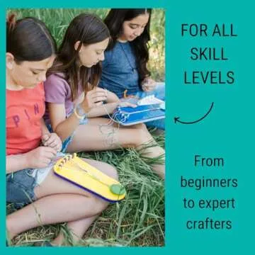 Choose Friendship My Friendship Bracelet Maker, 20 Pre-Cut Threads (Craft Kit/Kids Jewelry Kit) - Neutral