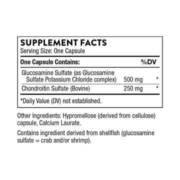 THORNE Glucosamine & Chondroitin - Support to Maintain Healthy Joint Function and Mobility - 90 Caps...