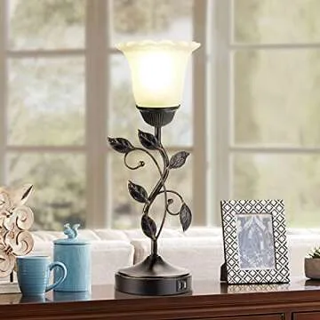 RORIANO Touch Bedside Lamp with USB & Dimming Features