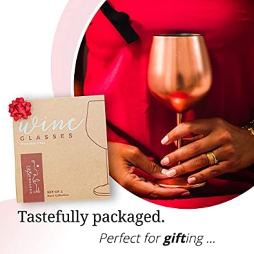 Gusto Nostro Stainless Steel Wine Glass - Unbreakable & Elegant