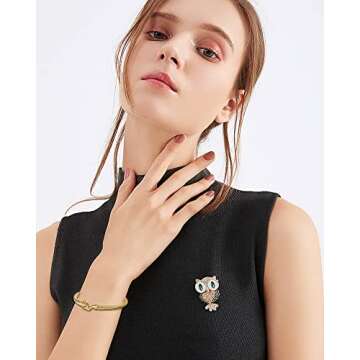 Stylish HIPYGOTO Twisted Cable Wire Bracelet for Women