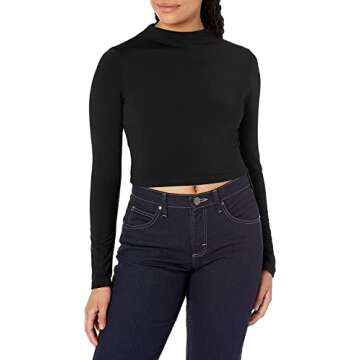 Artfish Women's Long Sleeve Crop Top stylish comforatable