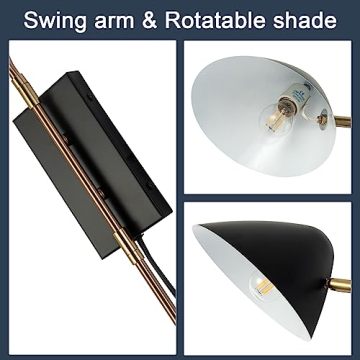 Modern Plug in Wall Sconces Set of 2 for Stylish Lighting