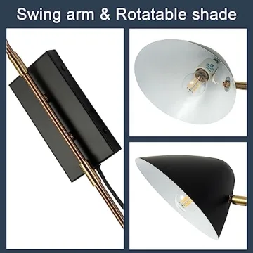 Modern Plug in Wall Sconces Set of 2 for Stylish Lighting