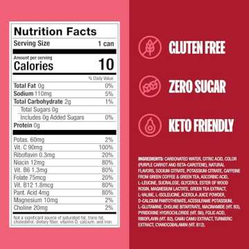 ZOA Zero Sugar Energy Drinks - Cherry Limeade Flavor