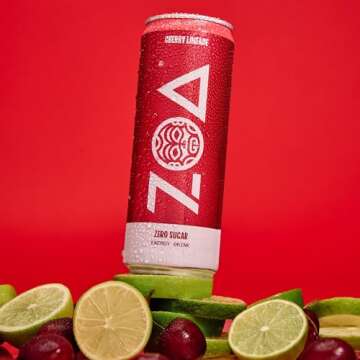 ZOA Zero Sugar Energy Drinks - Cherry Limeade Flavor