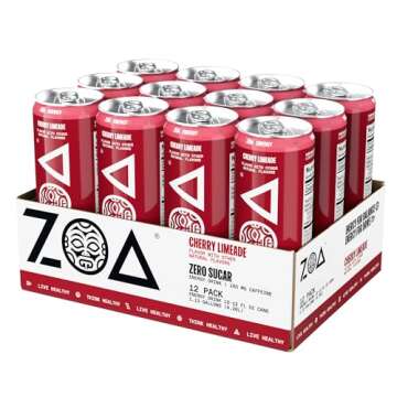 ZOA Zero Sugar Energy Drinks - Cherry Limeade Flavor